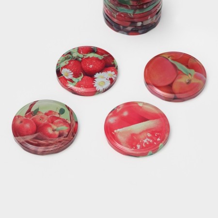 Conservation cover "Elite", TO-82 mm, varnished, packaging 20 pcs, color mix-4