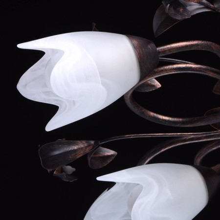Celeal chandelier "Aida", 8x60W E14, copper 77x77x24 cm-7
