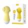 Contactly vacuum-wavy stimulator of the clitoris Lilo, ZU USB, silicone, yellow