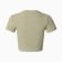 Women's T -shirt shortened, green color, size 42 (s)
