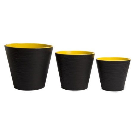 Kashpo "cone" with a tab, 2.3 l, black color-2