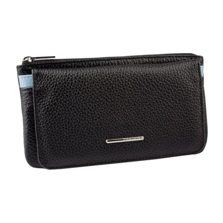 Purse with lightning, black-blue color