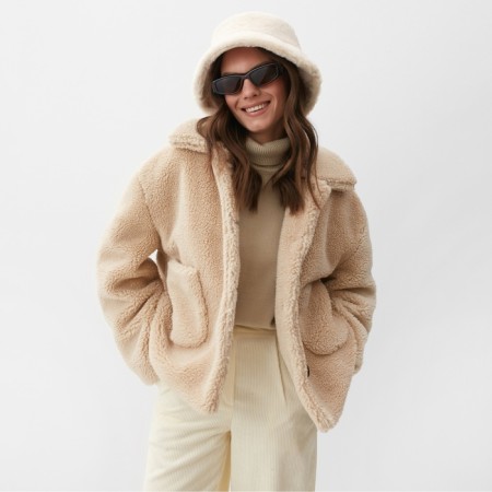 Women's jacket mist size s, beige-3