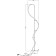The floor lamp Klimt A2850PN-35PB, LED, 30 W, 40x40x170 cm, 4200 lm, copper, white