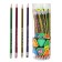 Chernographic pencil with the eraser "strips" hardness of HB, triangular, sharpened, in a tube, mix