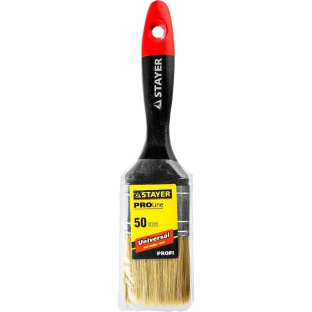Brush flat Stayer Universal 0104-050, natural bristles, wooden handle, 50 mm-4