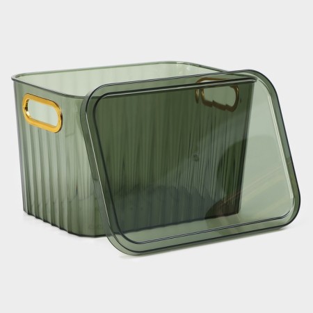 Storage container with a lid "City", 25.5 × 18 × 16 cm, color mix-3