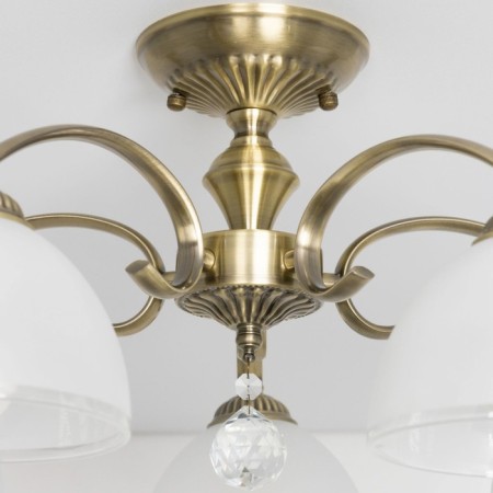 Cutilux Cutilux chandelier “Francesca” CL417153 58x58x26 cm, 5x75W, E27, brown color-12