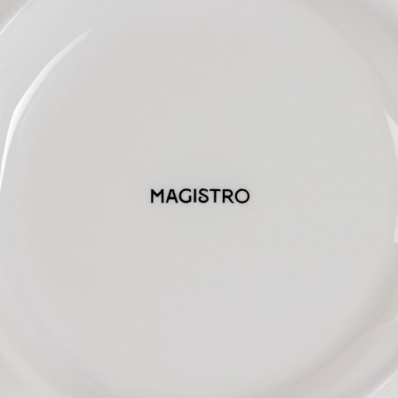 Menzhnya Porcelain 5 cells Magistro "Tandy", d = 30 cm, white color-4