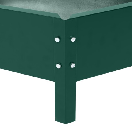The flowerbed is galvanized "trapezoid", d = 60 cm, h = 15 cm, green Greengo-9
