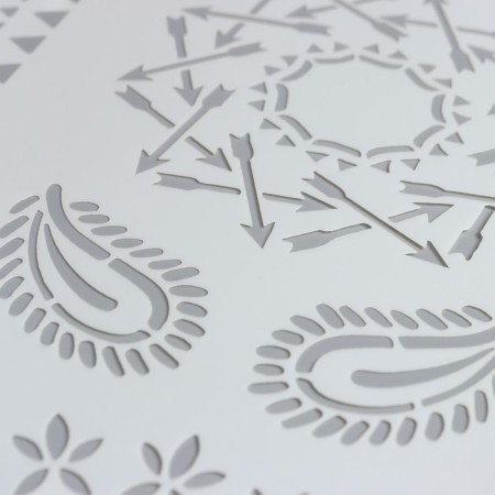 Stencil plastic "Patterns and ornaments" 29.7x21 cm-1