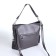 Luggage bag on lightning, 2 outer pockets, long belt, gray color