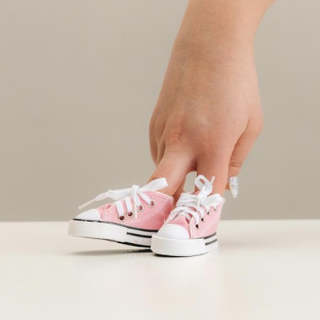 Doll sneakers, sole length 7.5 cm, pink color-3