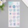 Stickers for creativity plastic "Blue wealth" 9.3x20.4 cm