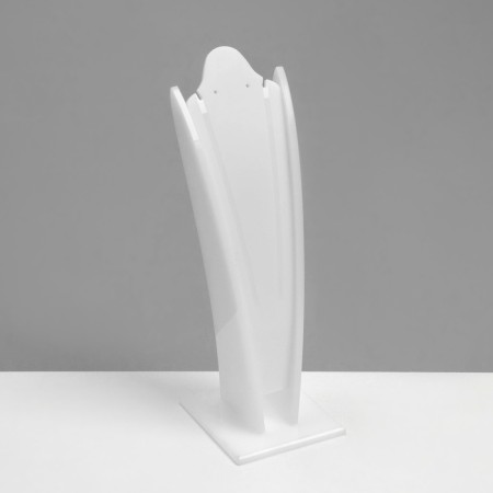 Standing for pendants, chains, earrings, 7.5 × 6.5 × 23 cm, white color-2