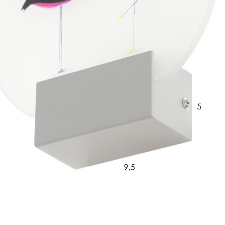 Scrap "flamingo" LED 6W 4000k white 19.5x6x19.5 cm-5