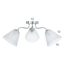 Люстра "Лорена" 3хЕ27 40Вт хром 55х55х36 см BayerLux
