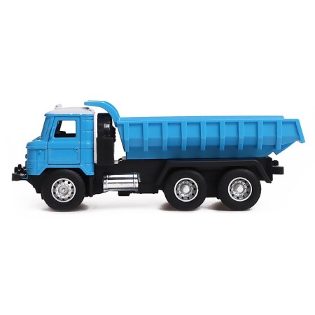 Metal truck "dump truck", inertial, blue color-1