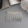 Hair crest "Medea" Geometry, 6.5 × 4 cm, silver