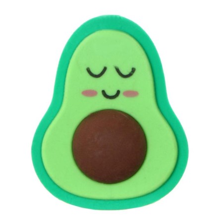Figure eraser "Avocado with closed eyes" (barcode on a piece)
