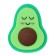 Figure eraser "Avocado with closed eyes" (barcode on a piece)