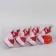 Jewelry decoration "Fox-beautiful" (set 4 pcs) 5x9 cm, red-white