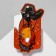 Icon "Japan" of a chainsaw, colored in ferrous metal