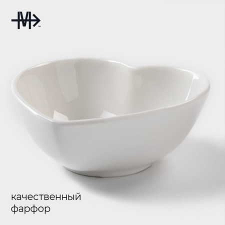 Porcelain magistro “Blanche heart”, 80 ml, white color-1