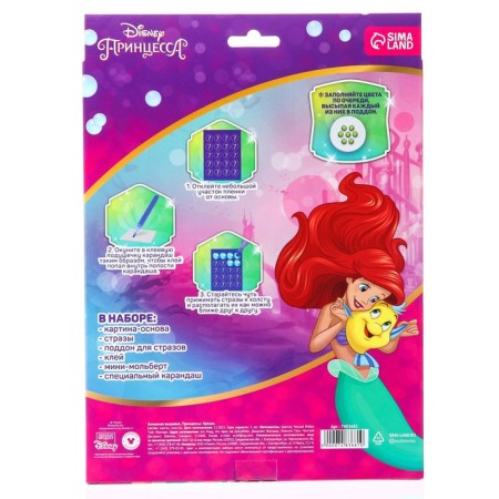 Diamond mosaic, 20x25 cm, princesses-7