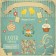 A set of napkins for setting the table “Vintage congratulations on Easter”, rectangular, size 32x46 cm, 4 pcs
