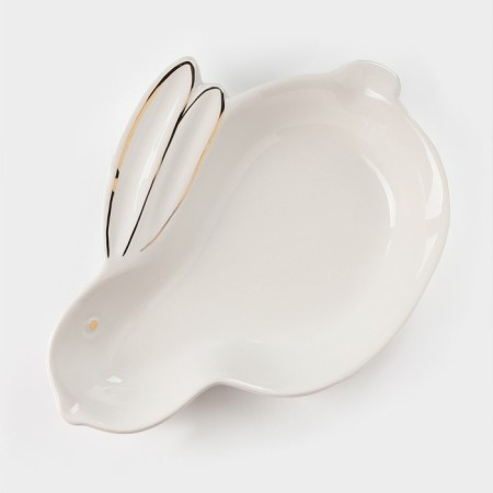 Bunny Bunny, 20.5 × 15.5 × 3.2 cm, white color, white-2