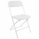 Folding stool Brabix Golf CF-002, white frame, white plastic