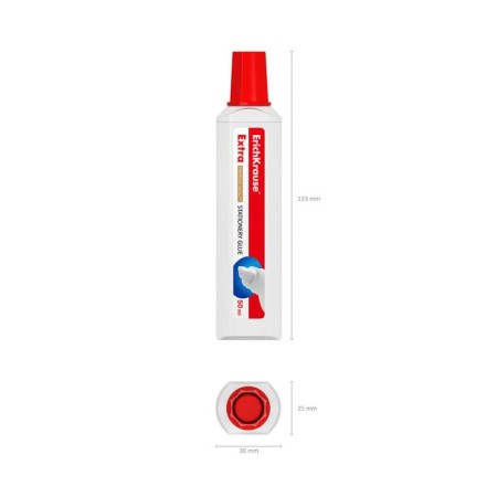 Chancellery Erichkrause, 50 ml, with a plastic applicator, is suitable for paper, cardboard and fabric, frost -resistant-4