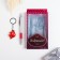 Gift set 2V1 (pen, keychain kiss) mix