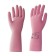 Latex reusable red gloves red, size XL