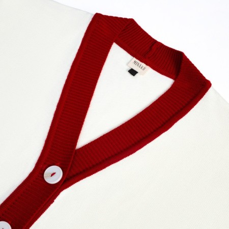 Cardigan Female Minaku, Ecrew color, size 48-9