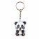 Keychain for keys with a panda flashlight, 3.8 x 10.1 cm