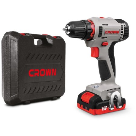 Drill-shuruvumvets Crown CT21082H-2BMC, 14.4 V, 2x2 Ah, Li-Ion, 35 Nm, slider