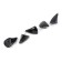 Cargo-EXCCentric Painted Rided Jaman 5 pcs., 44 g, black