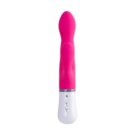 Lovense Nora vibrator with clitoral stimulant, silicone, pink color, 20 cm-1