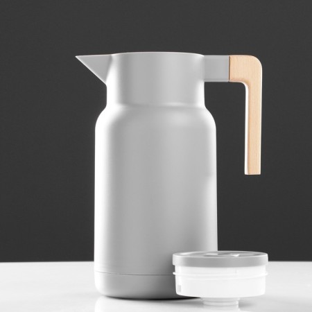 Thermos-coffeery 1 l, glass flask, 25 x 18 x 20 cm, gray-1