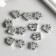 Bead for creativity Metal "Castle" silver 1.1x1.2 cm