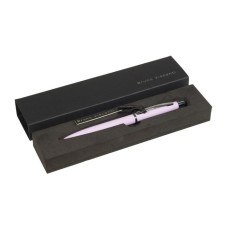 Automatic ball handle, 1.0 mm, BrunovisConti San Remo, blue rod, metal case Soft Touch Lilac, in case