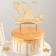 Topper for the cake "Love Forever", 13 × 18 cm, color gold