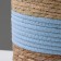 Kashpo wicker "Namibia", 25.5x25.5x23 cm, natural, blue