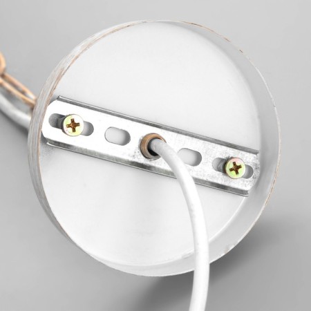 Lamp Bayerlux "Sphere" E27 40W white with a golden patina 40x40x40-95 cm-8