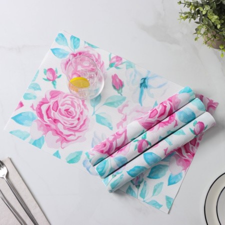 Set of serving napkins on the table "Budons", 4 pcs, 45 × 30 cm-3