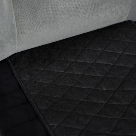 Nabbage on the front seat, velor, size 55 x 130 cm, black, wide seat-4