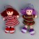 Soft toy "doll", in a knitted dress, color mix