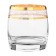 A set of glasses for whiskey, Panto Gold decor, 230 ml X 6 pcs.